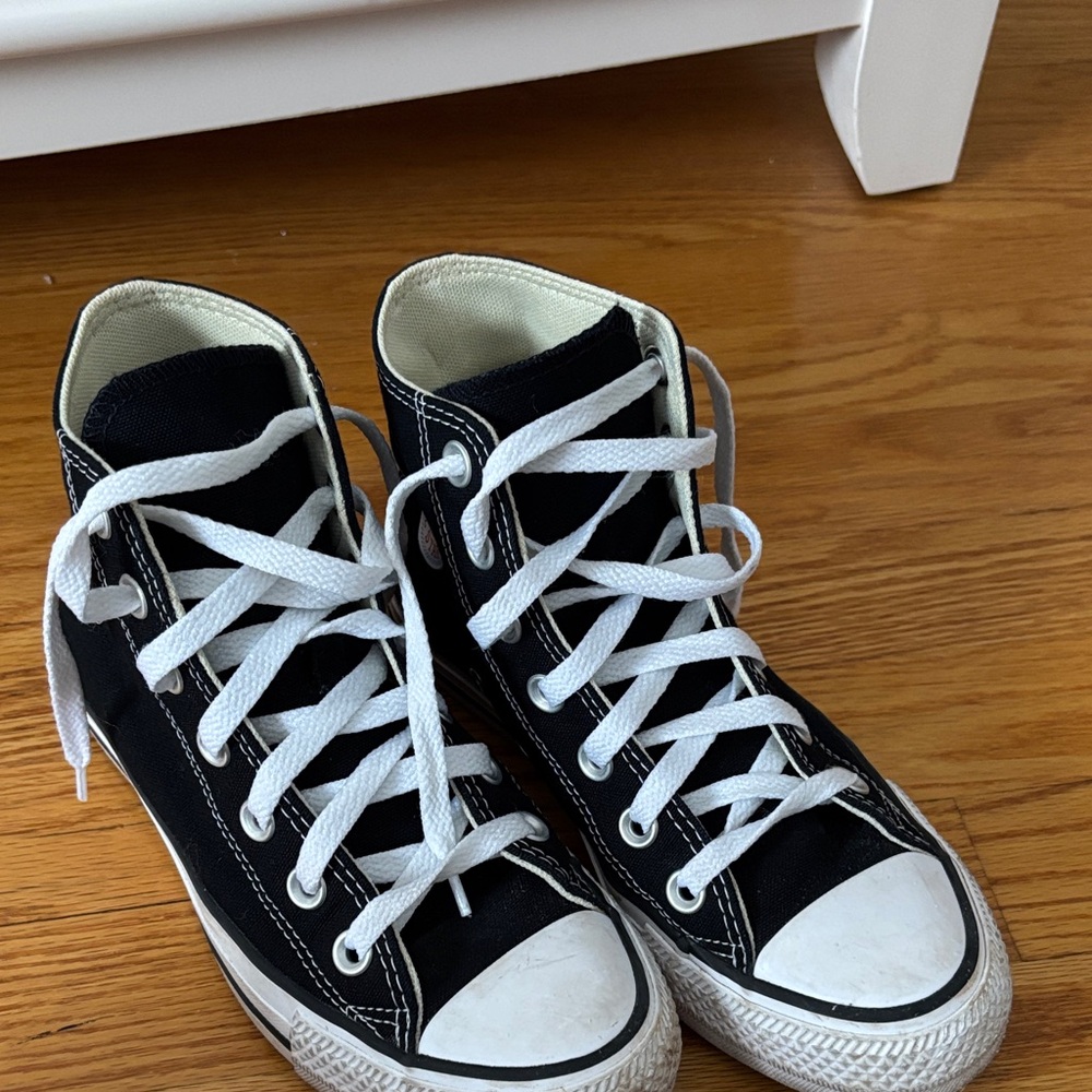 Converse Black and White High-Top Sneakers